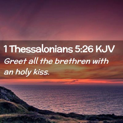 1 Thessalonians 5:26 KJV Free Bible Images