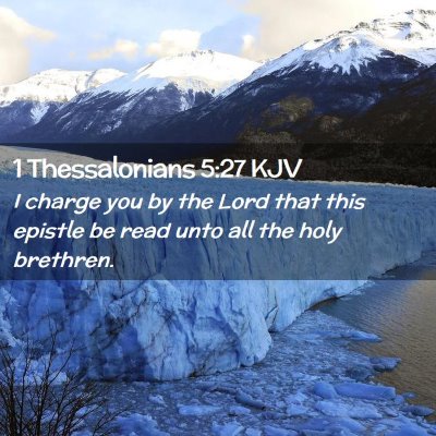 1 Thessalonians 5:27 KJV Free Bible Images