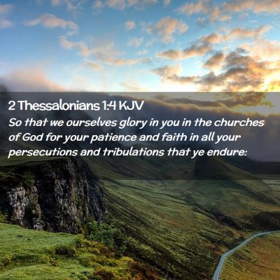 2 Thessalonians 1:4 KJV Free Bible Images