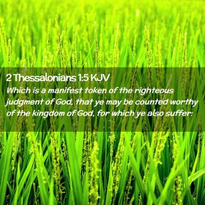 2 Thessalonians 1:5 KJV Free Bible Images