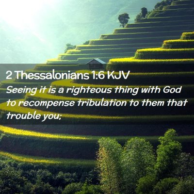 2 Thessalonians 1:6 KJV Free Bible Images