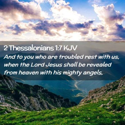 2 Thessalonians 1:7 KJV Free Bible Images