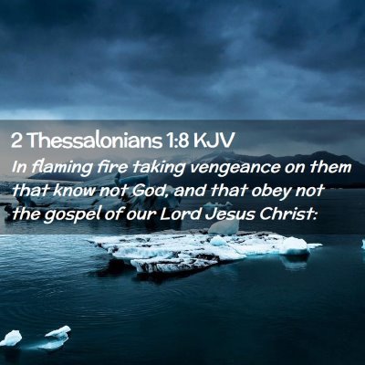 2 Thessalonians 1:8 KJV Free Bible Images