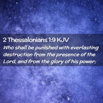 2 Thessalonians 1:9 KJV Free Bible Images