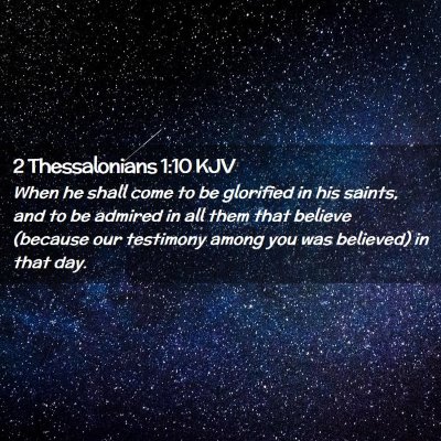 2 Thessalonians 1:10 KJV Free Bible Images