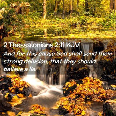 2 Thessalonians 2:11 KJV Free Bible Images