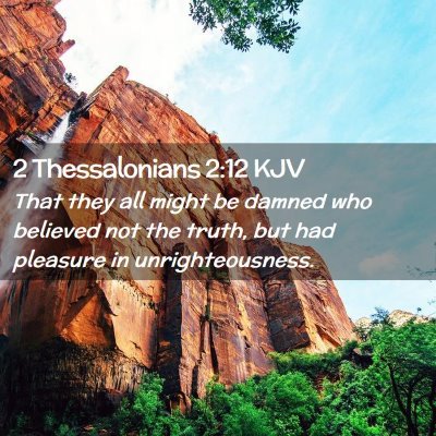 2 Thessalonians 2:12 KJV Free Bible Images