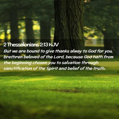 2 Thessalonians 2:13 KJV Free Bible Images