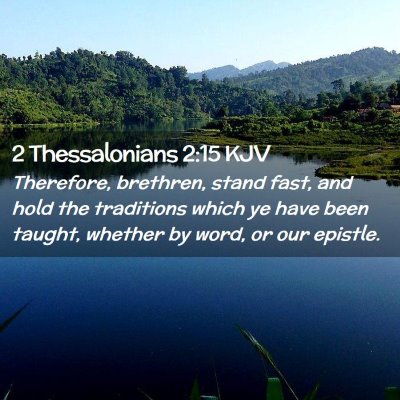 2 Thessalonians 2:15 KJV Free Bible Images