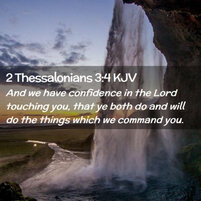 2 Thessalonians 3:4 KJV Free Bible Images