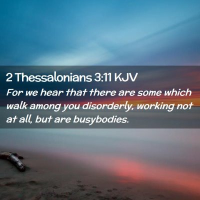 2 Thessalonians 3:11 KJV Free Bible Images