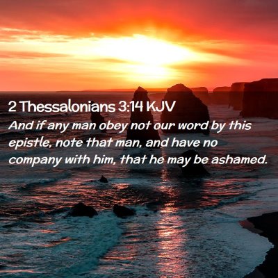 2 Thessalonians 3:14 KJV Free Bible Images