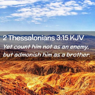 2 Thessalonians 3:15 KJV Free Bible Images