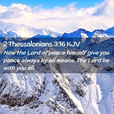 2 Thessalonians 3:16 KJV Free Bible Images