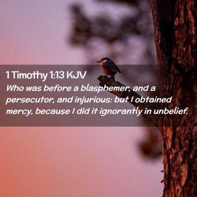 1 Timothy 1:13 KJV Free Bible Images