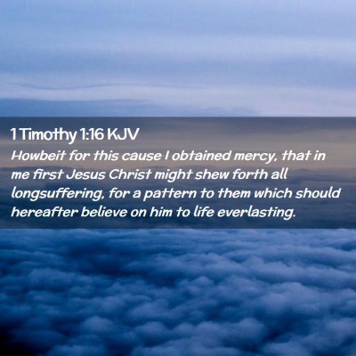 1 Timothy 1:16 KJV Free Bible Images