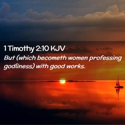 1 Timothy 2:10 KJV Free Bible Images