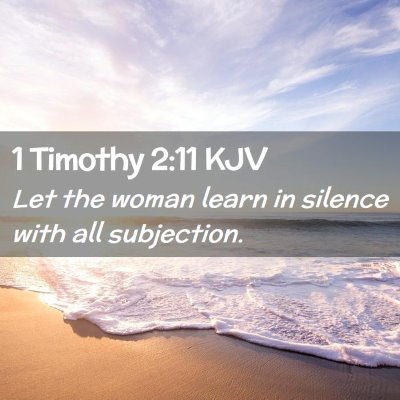 1 Timothy 2:11 KJV Free Bible Images