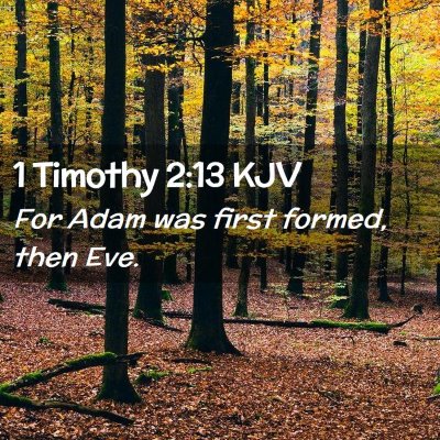 1 Timothy 2:13 KJV Free Bible Images