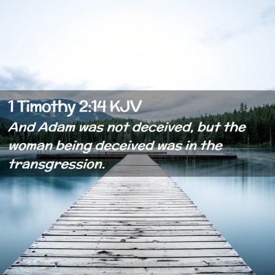 1 Timothy 2:14 KJV Free Bible Images