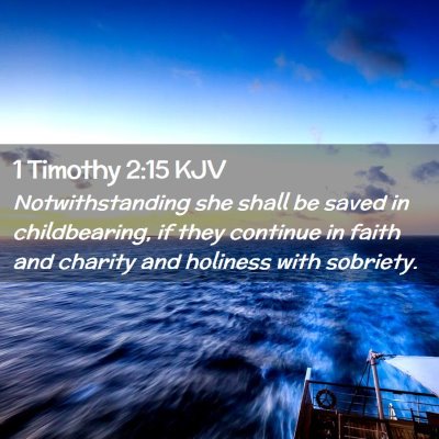 1 Timothy 2:15 KJV Free Bible Images