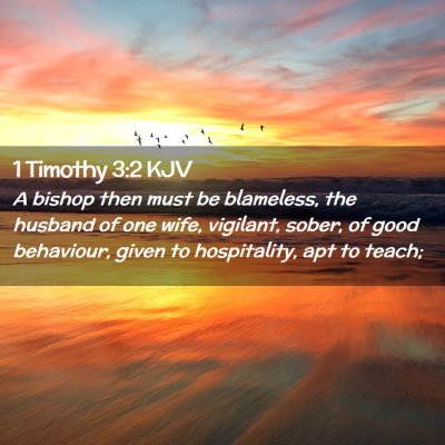 1 Timothy 3:2 KJV Free Bible Images