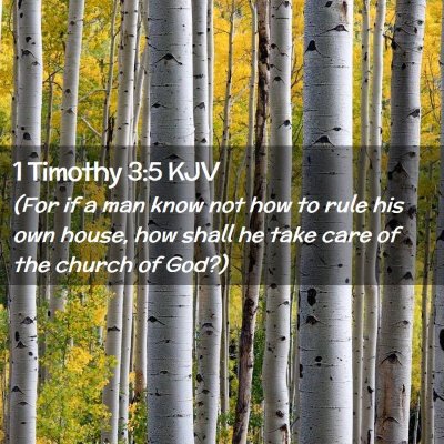 1 Timothy 3:5 KJV Free Bible Images