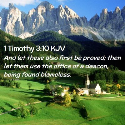 1 Timothy 3:10 KJV Free Bible Images