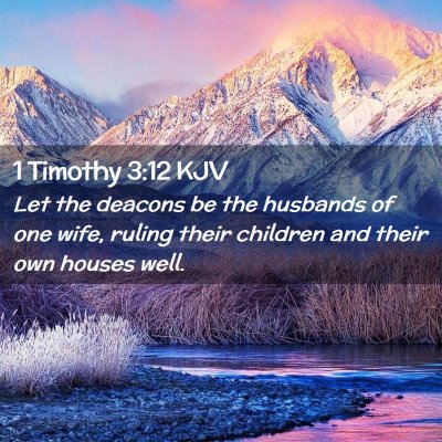 1 Timothy 3:12 KJV Free Bible Images