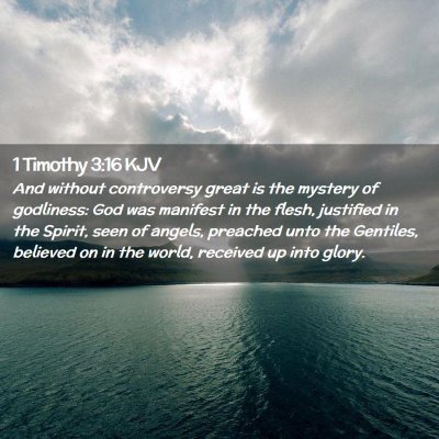 1 Timothy 3:16 KJV Free Bible Images