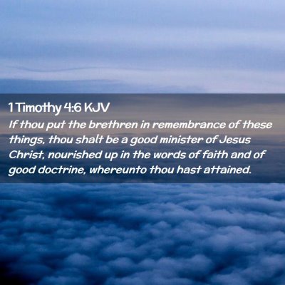 1 Timothy 4:6 KJV Free Bible Images