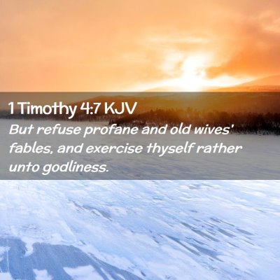 1 Timothy 4:7 KJV Free Bible Images