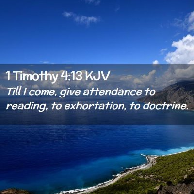 1 Timothy 4:13 KJV Free Bible Images