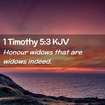 1 Timothy 5:3 KJV Free Bible Images