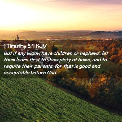 1 Timothy 5:4 KJV Free Bible Images