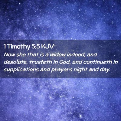 1 Timothy 5:5 KJV Free Bible Images