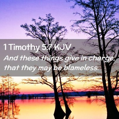 1 Timothy 5:7 KJV Free Bible Images