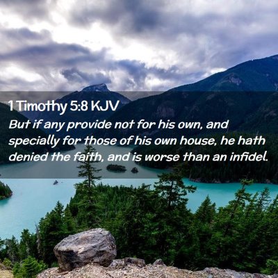 1 Timothy 5:8 KJV Free Bible Images