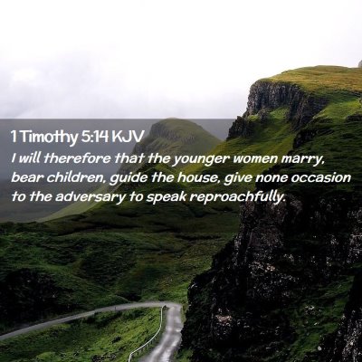 1 Timothy 5:14 KJV Free Bible Images