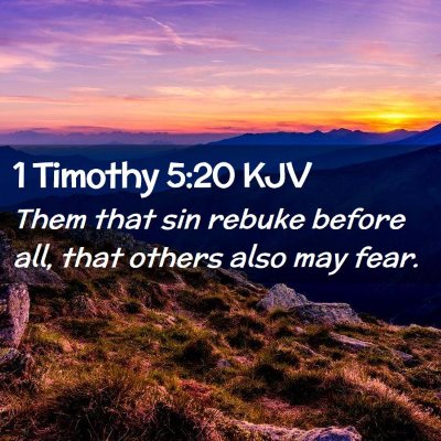 1 Timothy 5:20 KJV Free Bible Images