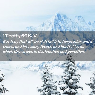 1 Timothy 6:9 KJV Free Bible Images