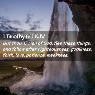 1 Timothy 6:11 KJV Free Bible Images