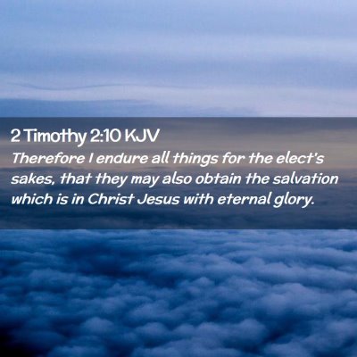 2 Timothy 2:10 KJV Free Bible Images