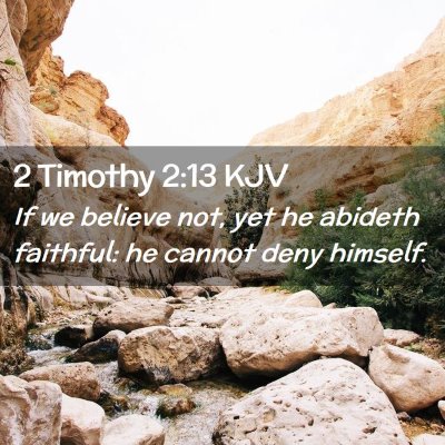 2 Timothy 2:13 KJV Free Bible Images