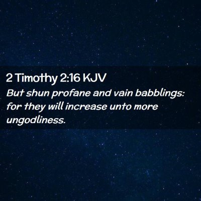 2 Timothy 2:16 KJV Free Bible Images