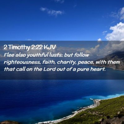 2 Timothy 2:22 KJV Free Bible Images