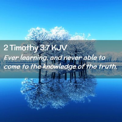 2 Timothy 3:7 KJV Free Bible Images