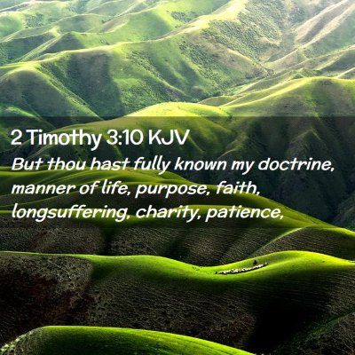 2 Timothy 3:10 KJV Free Bible Images