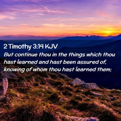 2 Timothy 3:14 KJV Free Bible Images