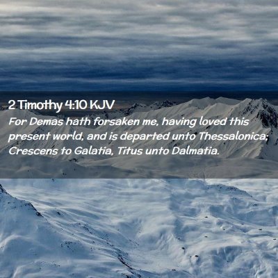 2 Timothy 4:10 KJV Free Bible Images